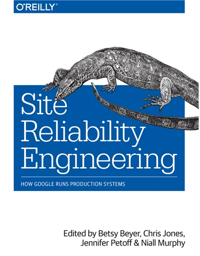 Google SRE book cover and Treynor framing